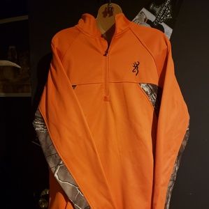 New w/o tags Mens browning 3/4 zip sweatshirt